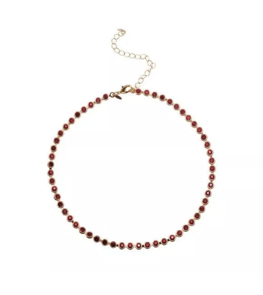 Avon Colorful Choker Necklace Red  - Image 1 of 1