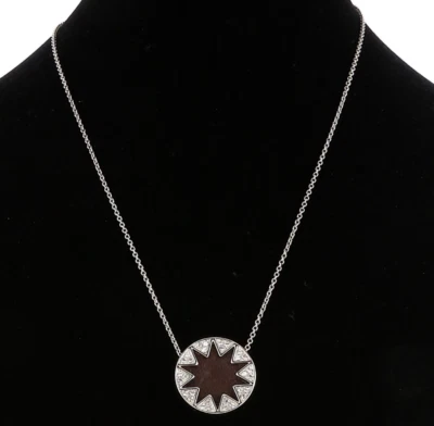 Collar House Of Harlow J1064 para mujer marrón plata medio Sunburst Foto 1 de 3