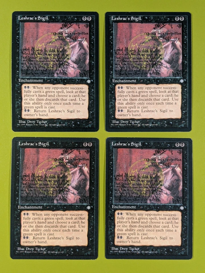 Leshrac's Sigil x4 Ice Age 4x Playset Magic the Gathering - Image 1 of 1