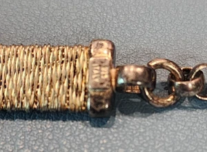 7 1/2 Inch Italy 925 Sterling Silver Braided Woven Wrapped Around Bracelet - Picture 1 of 9