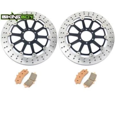 Round Front Brake Rotor Pads for Aprilia RSV4 FACTORY SE 1000 R 1000 (2009-2012) Foto 1 de 4
