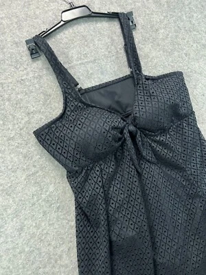 NWT Swim Solutions Plus swimdress Tummy Control Thigh Minimizer Womens 20W Black - Image 1 of 4