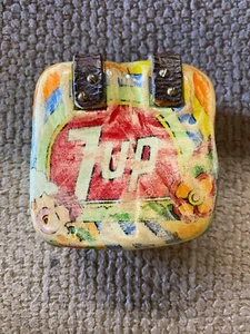 7 UP SEVEN UP wood Trinket Box with Magnetic Latch - Picture 1 of 7