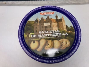 Vintage Tin Container, Danish Butter Cookies, from Denmark, 7.6 in round - Picture 1 of 9