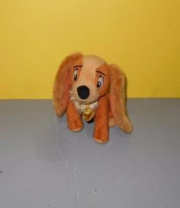 6.5" Disney Lady & The Tramp Bean Peluche Orejas Esponjosas Cocker Spaniel Cachorro Perro - Imagen 1 de 2