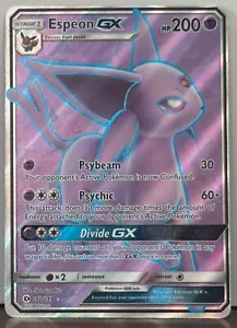 Espeon GX Full Art #140/149 Pokemon Card Sun & Moon Textured Eeveelution LP NS4 - Picture 1 of 1