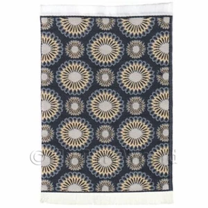 Dolls House Art Deco Small Rectangular Carpet / Rug - Picture 1 of 1