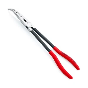 Knipex 280mm 11" Angled Long Reach Pointy Needle Nose Assembly Pliers - 2881280 - Picture 1 of 4