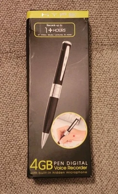 HYPE  Voice Activated Recorder Pen, Small Audio Recording Device NEW - Image 1 of 2