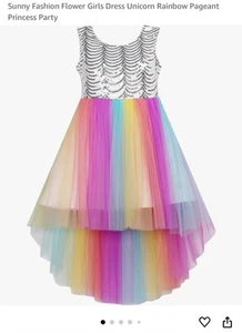 Rainbow Princess Party Dress - Picture 1 of 3