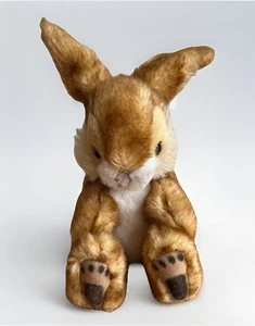 Peluche piccolo Steiff 080005 Poppel Hase coniglietto marrone punta 7" fatto a mano - Foto 1 di 7