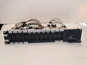 Whirlwind W2 W2CF Patch Panel XLR Stage Box 20 Channel Mass Cable - Picture 1 of 17