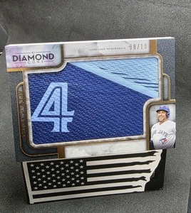GEORGE SPRINGER DIAMOND ICONS 2023 PREEMINENT PIECES Relic 08/10 Game Used 🔥 - Picture 1 of 3