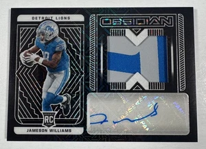 2022 Panini Obsidian Jameson Williams Mojo RPA /10 Rookie Detroit Lions - Picture 1 of 3