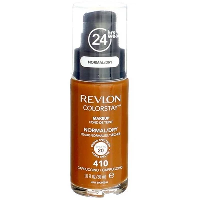 4 Pack Revlon ColorStay Makeup Foundation For Normal Dry Skin, Cappuccino 410... - Image 1 of 4