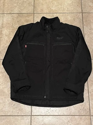 Milwaukee Brand Jacket XL Men's Chore Jacket Workwear Black Full Zip NO BATTERY - Image 1 of 2