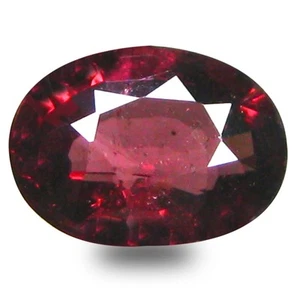 1.02 ct AAA+ Premium Oval Shape (7 x 5 mm) Pinkish Red Rhodolite Garnet Gemstone - Picture 1 of 1