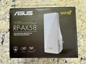 ASUS - RP-AX58 AX3000 Dual-Band Wi-Fi 6 AiMesh Range Extender - White - Bild 1 von 3