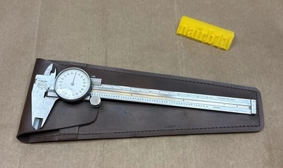 Helios Dial Caliper .001” w/ Leather Sleeve 0-6.5” Machinist Tools Germany - Image 1 of 4
