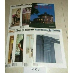 1987 Fine Homebuilding Magazine Lot of 7 Issues Woodworking, Construction. DIY - Picture 1 of 4