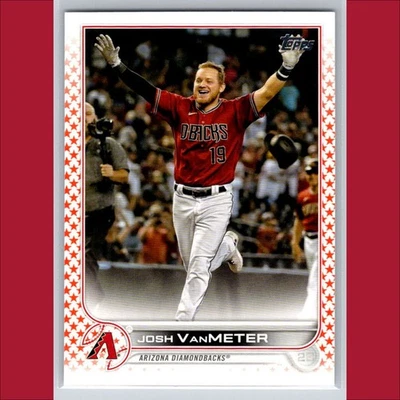 Josh VanMeter Orange Star /99 Complete Set Parallel 2022 Topps #534 Diamondbacks - Image 1 of 3