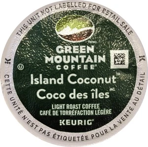 Green Mountain Coffee Island Coconut K Cups Pack of 4 96 Single Serve Pods - Picture 1 of 3