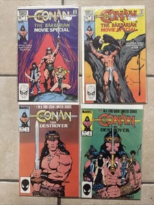 Conan The Barbarian Movie Special 1 & 2 & The Destroyer 1 & 2 Marvel Comics 1982 - Picture 1 of 5