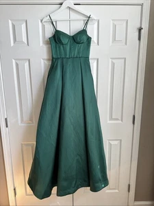 B. Darlin 41144 size 3/4 green corset ball gown evening prom formal dress - Picture 1 of 6