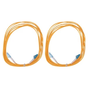 2 Stücke 3 Meter LC UPC Zu LC UPC Single Mode Glasfaser-patchkabel Kabel - Afbeelding 1 van 7