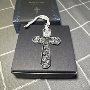 WATERFORD Annual 2020 Cross Ornament 4.2" # 1055059 Boxed - Picture 1 of 8