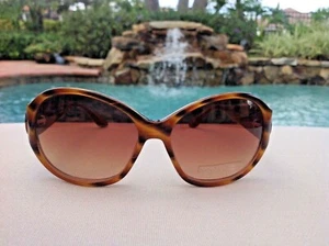 DANA BUCHMAN WOMENS SUNGLASSES TORTOISE KEY LARGO 56-15 125 TEMPLE NEW - Picture 1 of 2
