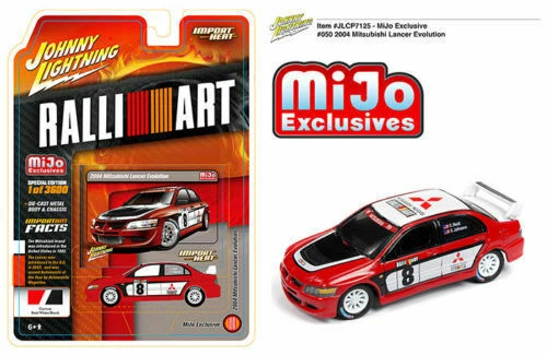 Johnny Lightning 1:64 Import Heat 2004 Mitsubishi Lancer Evolution JLCP7125 - Image 1 of 1
