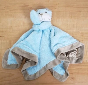 Carters Blu Marrone Bulldog Cucciolo Cane Coperta di Sicurezza Baby Lovey Peluche 2011 - Foto 1 di 12