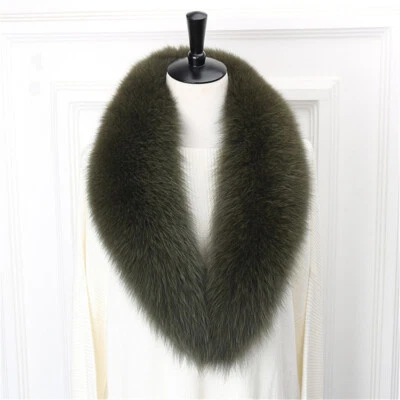 100CM Real Fox Fur Scarf Collar Women Winter Neck Warm Fox Scarves Unisex Shawl - Image 1 of 4