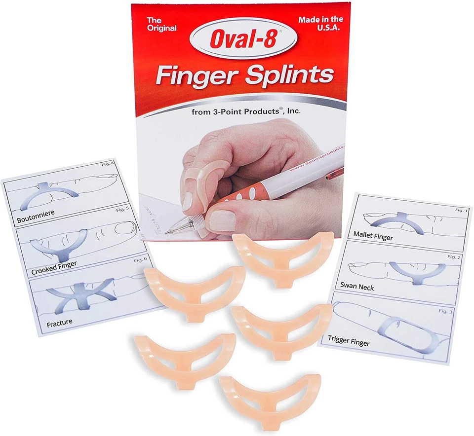 3-Point Products Oval-8 Finger Splint Size 9 (Pack of 5). Item # P1008-5-09.