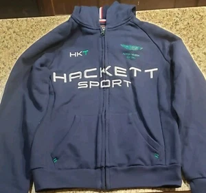 Aston Martin Racing by Hackett, Boy's Navy Full Zip Jacket Size 11/12, EUC - Picture 1 of 10