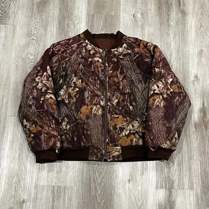 Vintage 90s Gamehide Mossy Oak Reversible Camo Hunting Jacket Mens Size large - Picture 1 of 7