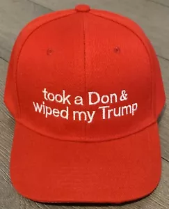 DONALD TRUMP Anti Trump Hat Political Parody Democrat Cap Embroidered Funny USA - Picture 1 of 4