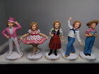 Danbury Mint 2001 Set of 5 Shirley Temple Month Collection, Jan Feb May Jun Aug