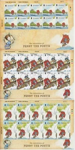 GUERNSEY SG 1333-1335 MNH MINT STAMP SHEETLETS 2010 EUROPA PENNY THE POSTIE - Picture 1 of 1
