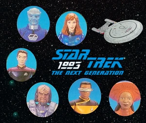 Next Generation Star Trek Loose Playmates Figures, Bases Secondary Crew 1993 - Picture 1 of 53