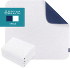 Washable Underpads - 34" X 36" (4 Pack) - High Absorbency, Waterproof and Reusab