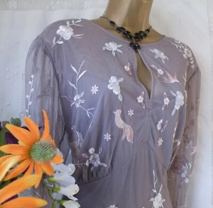 π******MONSOON PRE-OWNED "BRITTA GREY" DRESS SIZE 20******π - Picture 1 of 8