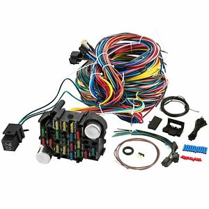 UNIVERSAL Extra long Wires 21 Circuit Wiring Harness CHEVY Mopar FORD Hotrod