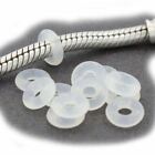 Silicone Rubber Ring Stoppers Inserts Spacer Hold Bracelet Charm/beads In Place