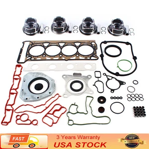 For VW GTI Tiguan AUDI TT 2.0TSI Engine Rebuild Repair Kit Piston And Ring NEW - Picture 1 of 18