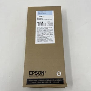 Expired 2021 - Genuine Epson T5965 Light Cyan Ink Cartridge 350ml - Picture 1 of 4