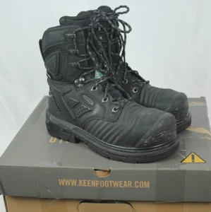 KEEN PHILADELPHIA CSA 8" KBF WP MEN'S BLACK LEATHER SAFETY TOE BOOTS SIZE 7 US - Bild 1 von 9