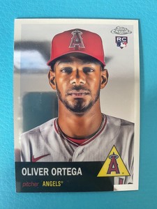 2022 Topps Chrome Platinum Ann. Oliver Ortega #90 RC Rookie Los Angeles Angels