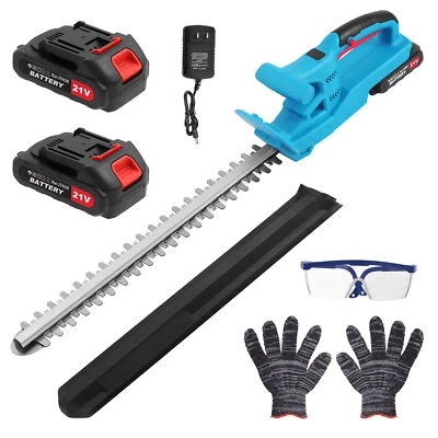 WOWSPEED Tagliasiepi a batteria 21V Professional CON 2x batterie e caricabatterie 50cm tagliasiepi giardino